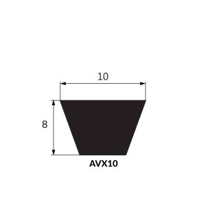 Pas klinowy AVX 10-1075 LA OPTIBELT