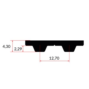 Pas zębaty H 185 Synchronous Bando