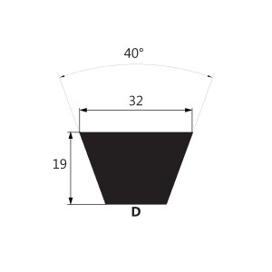 Pas klinowy D 4394 LI+P22-26/6 taśma schodkowa