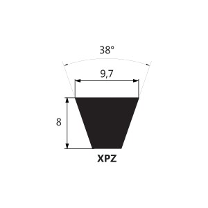 Pas klinowy XPZ 1087 Lw MITSUBOSHI