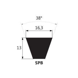 Pas klinowy SPB 1778 Ld CT