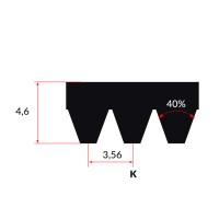 Pas Wielorowkowy 8PK 1115