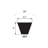 Pas klinowy XPZ 1060 Lw LINEA-X