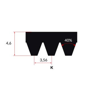 Pas Wielorowkowy 8PK 1850